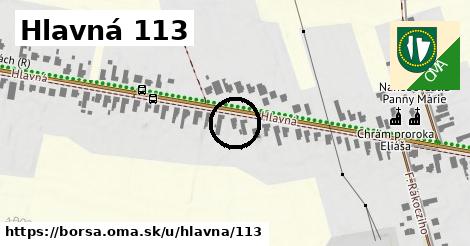 Hlavná 113, Borša