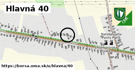 Hlavná 40, Borša