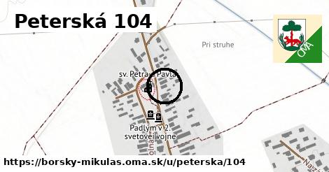 Peterská 104, Borský Mikuláš