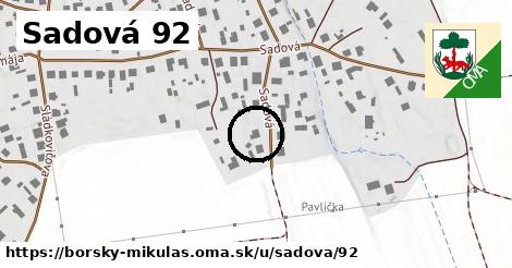 Sadová 92, Borský Mikuláš