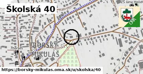 Školská 40, Borský Mikuláš