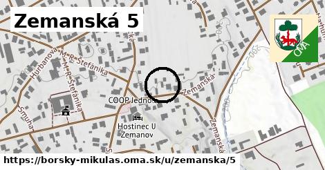 Zemanská 5, Borský Mikuláš