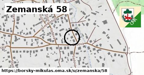 Zemanská 58, Borský Mikuláš