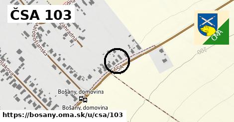 ČSA 103, Bošany