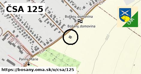 ČSA 125, Bošany