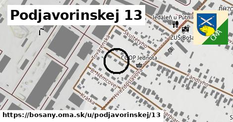 Podjavorinskej 13, Bošany