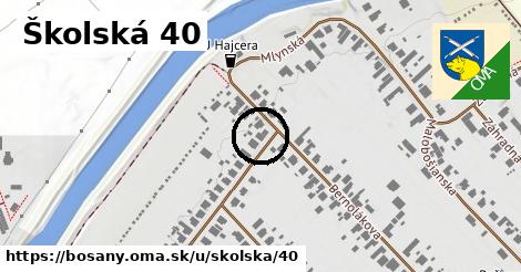 Školská 40, Bošany