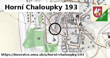 Horní Chaloupky 193, Bošovice