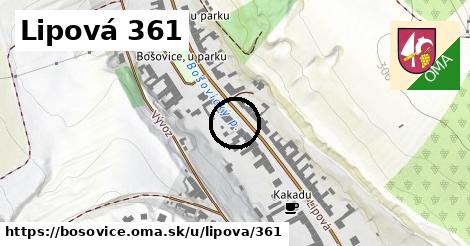 Lipová 361, Bošovice