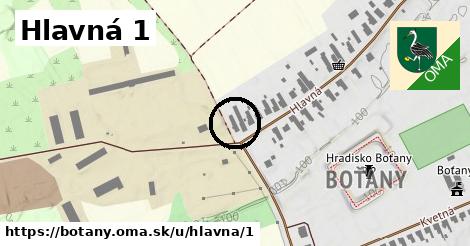 Hlavná 1, Boťany