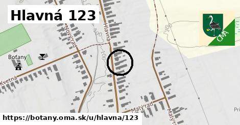 Hlavná 123, Boťany