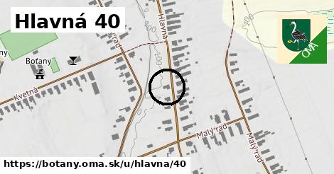 Hlavná 40, Boťany