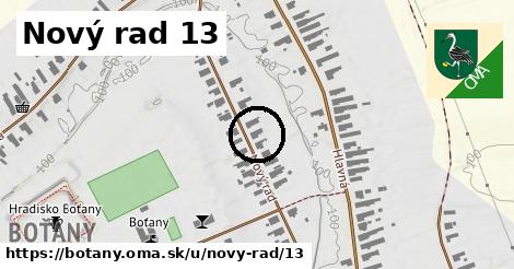 Nový rad 13, Boťany