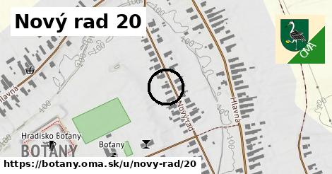 Nový rad 20, Boťany