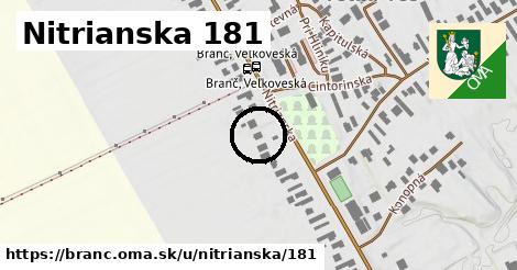 Nitrianska 181, Branč