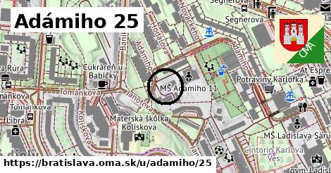 Adámiho 25, Bratislava