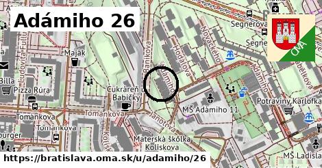 Adámiho 26, Bratislava