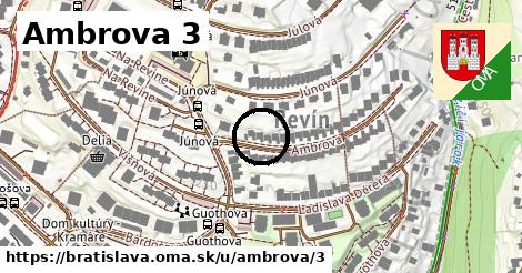 Ambrova 3, Bratislava