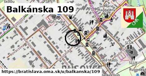 Balkánska 109, Bratislava