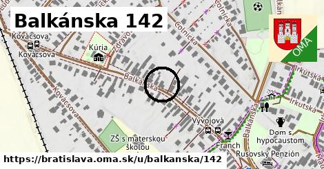 Balkánska 142, Bratislava