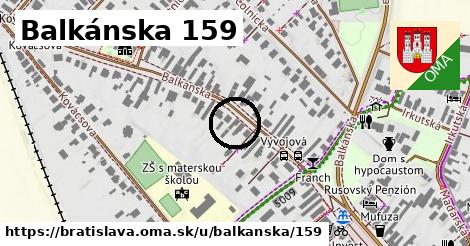 Balkánska 159, Bratislava