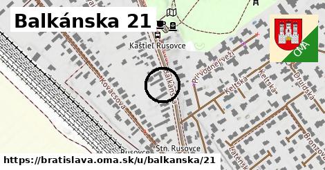 Balkánska 21, Bratislava