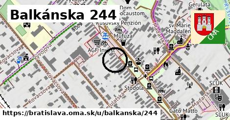 Balkánska 244, Bratislava