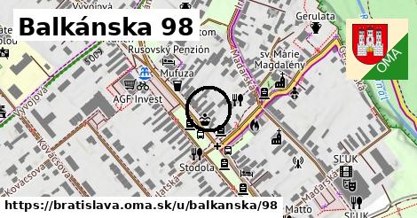 Balkánska 98, Bratislava