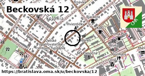 Beckovská 12, Bratislava