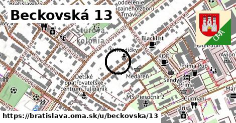 Beckovská 13, Bratislava