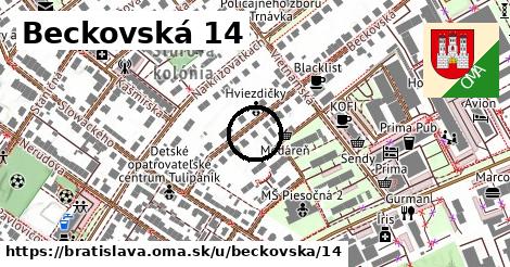 Beckovská 14, Bratislava
