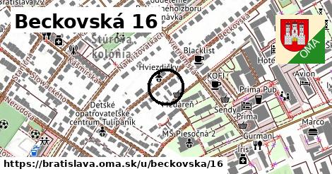 Beckovská 16, Bratislava