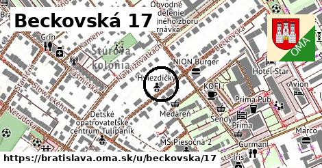 Beckovská 17, Bratislava