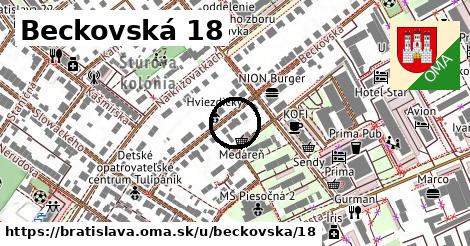Beckovská 18, Bratislava