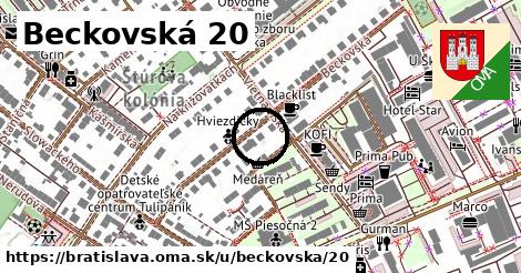 Beckovská 20, Bratislava