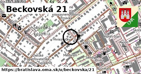 Beckovská 21, Bratislava