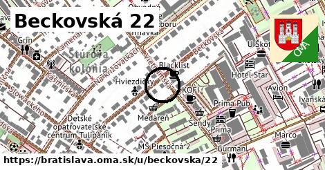 Beckovská 22, Bratislava