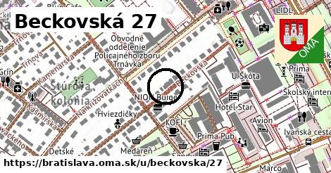 Beckovská 27, Bratislava