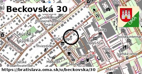 Beckovská 30, Bratislava