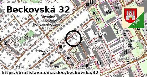Beckovská 32, Bratislava