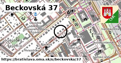 Beckovská 37, Bratislava