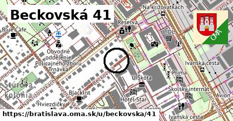 Beckovská 41, Bratislava