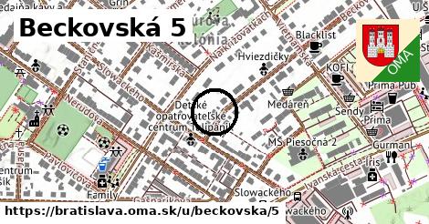 Beckovská 5, Bratislava