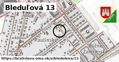 Bleduľová 13, Bratislava