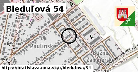 Bleduľová 54, Bratislava