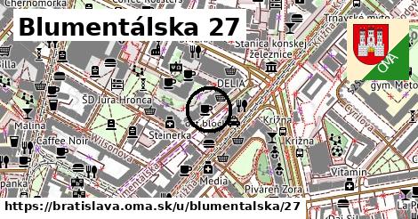 Blumentálska 27, Bratislava