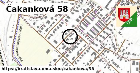 Čakanková 58, Bratislava