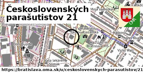 Československých parašutistov 21, Bratislava