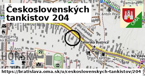 Československých tankistov 204, Bratislava