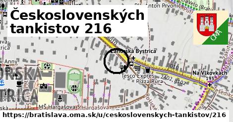 Československých tankistov 216, Bratislava